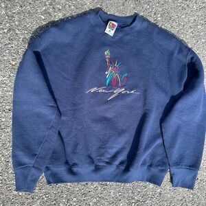 New York City embroidered Crew